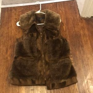 Rachel Zoe faux fur vest